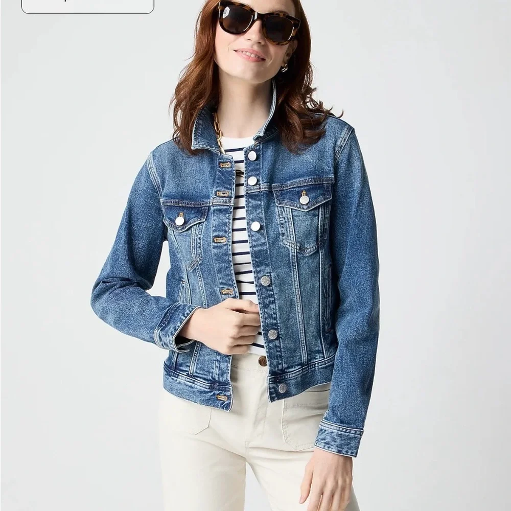 J.Crew Factory Denim Jacket - Picture 1 of 9
